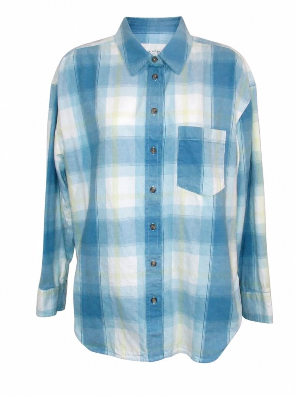 NWOT Universal Thread 100% Cotton Plaid Flannel Button-Up | Small